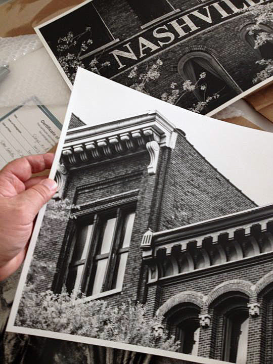 An illustrated comparison of black and white photographic prints and papers
