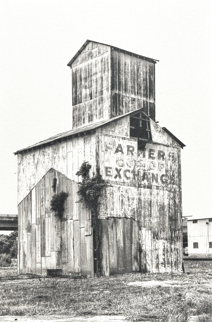 Abandoned Farmer's Exchange Co-Op - Handmade Platinum/Palladium Limited Edition Print