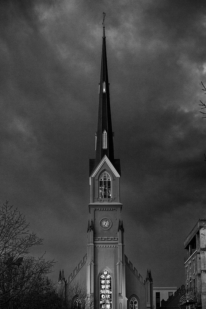 Charleston Church Spire at Night (A0018534)