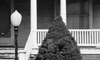 Historic House in a Small Midwestern Town - Black and White Photograph (Square Format) (554731_0002X)
