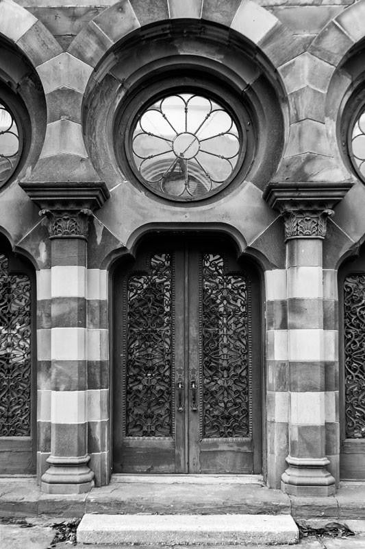 Black and white photographs of old doors and antique keys