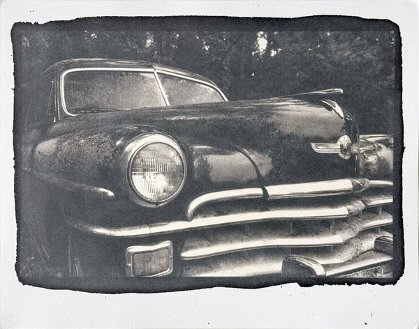 Antique Black Chrysler - Handmade Platinum/Palladium Limited Edition Print