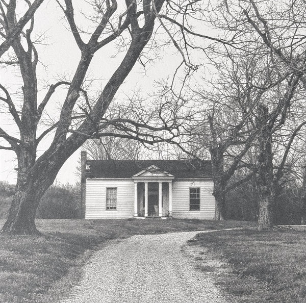 One-of-a-kind, handmade platinum/palladium print showing an old southern farmhouse on a gravel driveway surrounded by big barren winter trees. Limited to an edition of 8 plus two artist proofs, the price will increase with each sale. Each print of the edition will be a unique, handmade print that may vary slightly from the first print shown here.