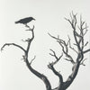 One-of-a-kind, handmade platinum/palladium print showing a raven perched on the branch of a dead tree in the Guadalupe Mountains of West Texas. Limited to an edition of 8 plus two artist proofs, the price will increase with each sale. Each print of the edition will be a unique, handmade print that may vary slightly from the first print shown here. Because of the handmade nature of the printing process, every print — even those made from the identical negative — is unique.