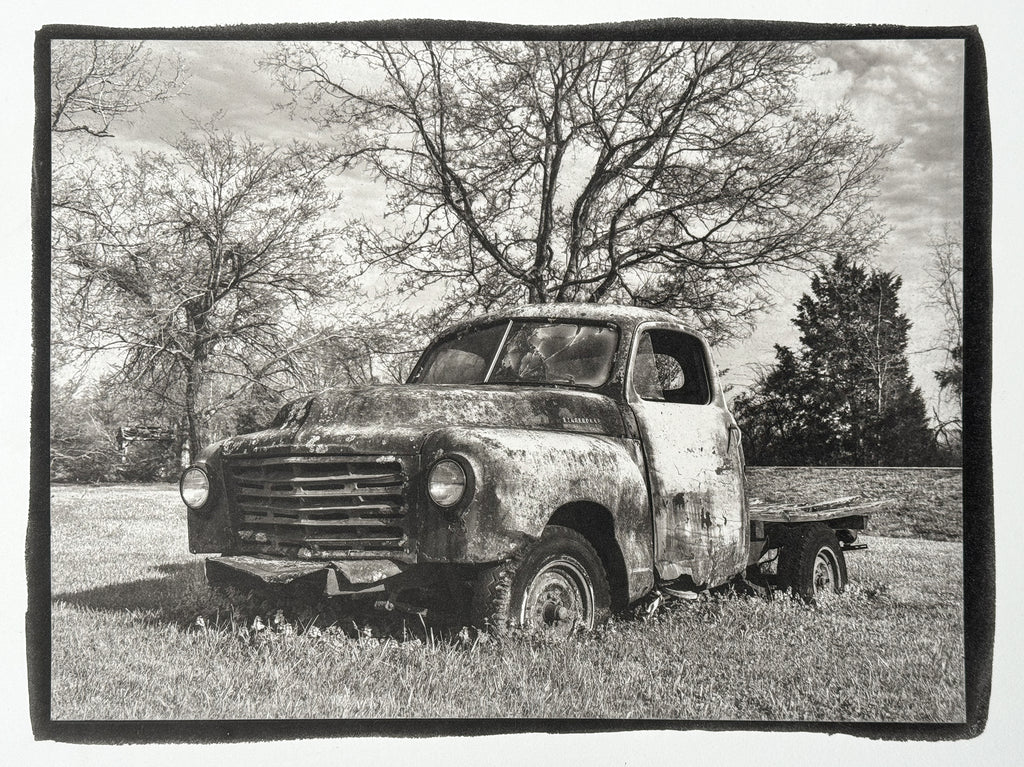 Old Studebaker Truck - Handmade Platinum/Palladium Limited Edition Print