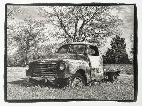 Old Studebaker Truck - Handmade Platinum/Palladium Limited Edition Print