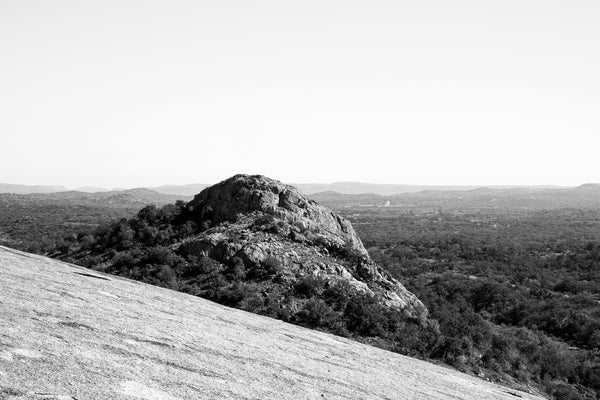 Turkey Peak at Enchanted Rock - Black and White Photograph – Keith ...