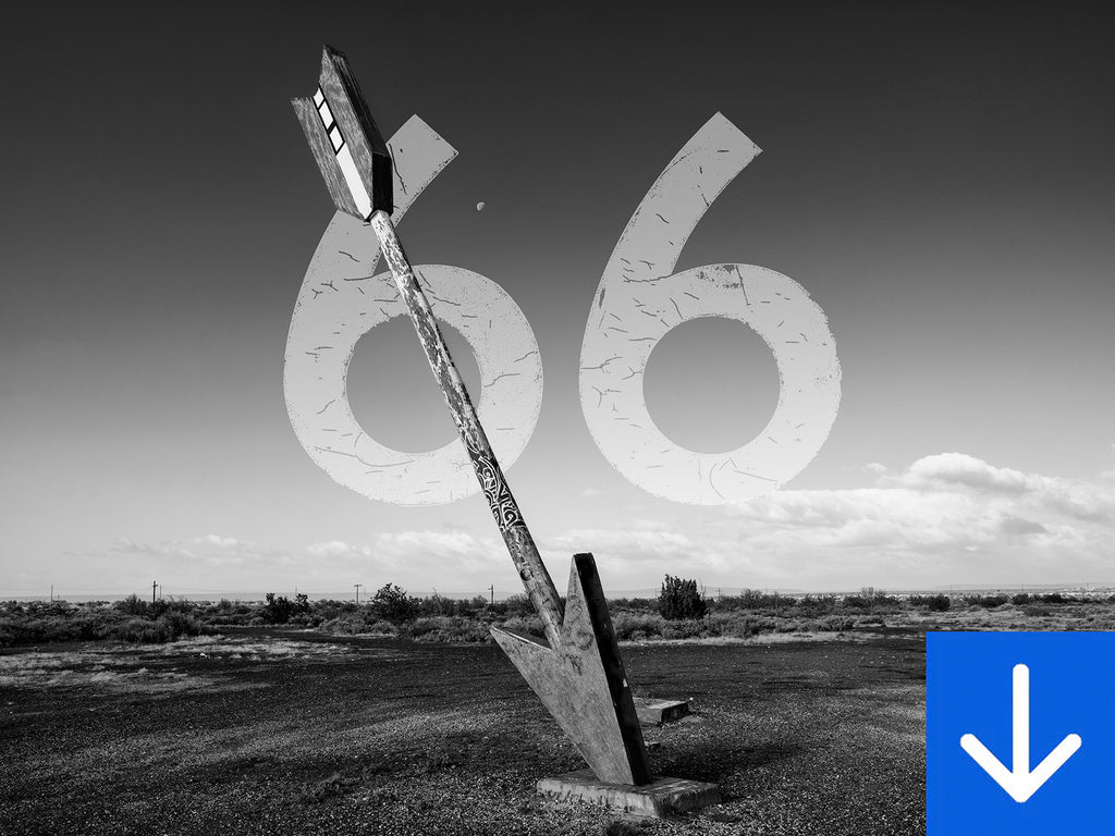 Sixty-Six Photographs of Route 66 (Digital Download)