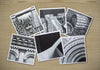 Architectural Elements, Set of Six Themed Photographs on Card Stock, PhotoSquares