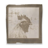 This is a unique, one-of-a-kind, handmade cyanotype photographic print of a bold farmyard rooster. The paper was hand-coated and sun-printed on high-quality Arches cold-press watercolor paper. It comes with extra margin and the brushed background exposed, just as shown, but this can easily be trimmed off, or covered with a top mat for framing.  Cyanotypes are normally blue, but this one has been chemically toned using a bath of strong black Maxwell House coffee, giving it a brownish tone.