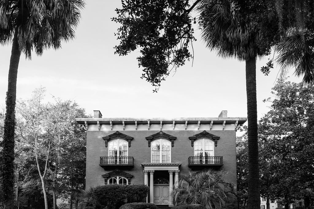 Mercer-Williams House in Savannah - Black and White Photograph (DSC06619A)